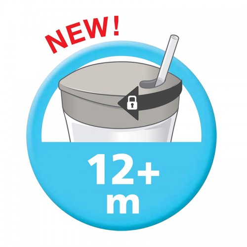 NUK Evolution Action Cup 230ml | Toddler Drinking Cup | 12 Months+ | Made in Germany | Leopard | Cat | Crab